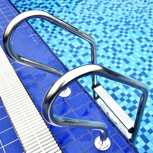 Escalera para piscina de acero inoxidable 2 pasos miniatura 6