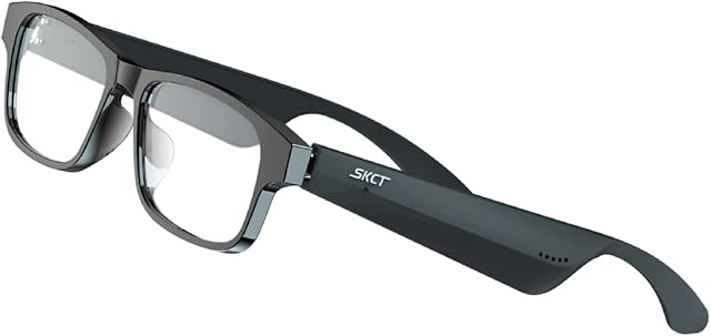 SKCT Smart Glasses&Blue Light Glasses with Bluetooth,35° Hinge Design,for More Face Shapes,Auto on/Off,Hall Switch Technology,Open-Audio with Surround Sound,Hands Free Calling
