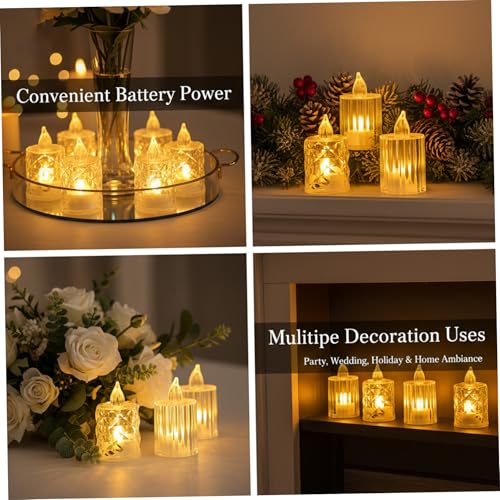 Velas LED con pilas que evitan incendios y cera derretida en decoración doméstica 3