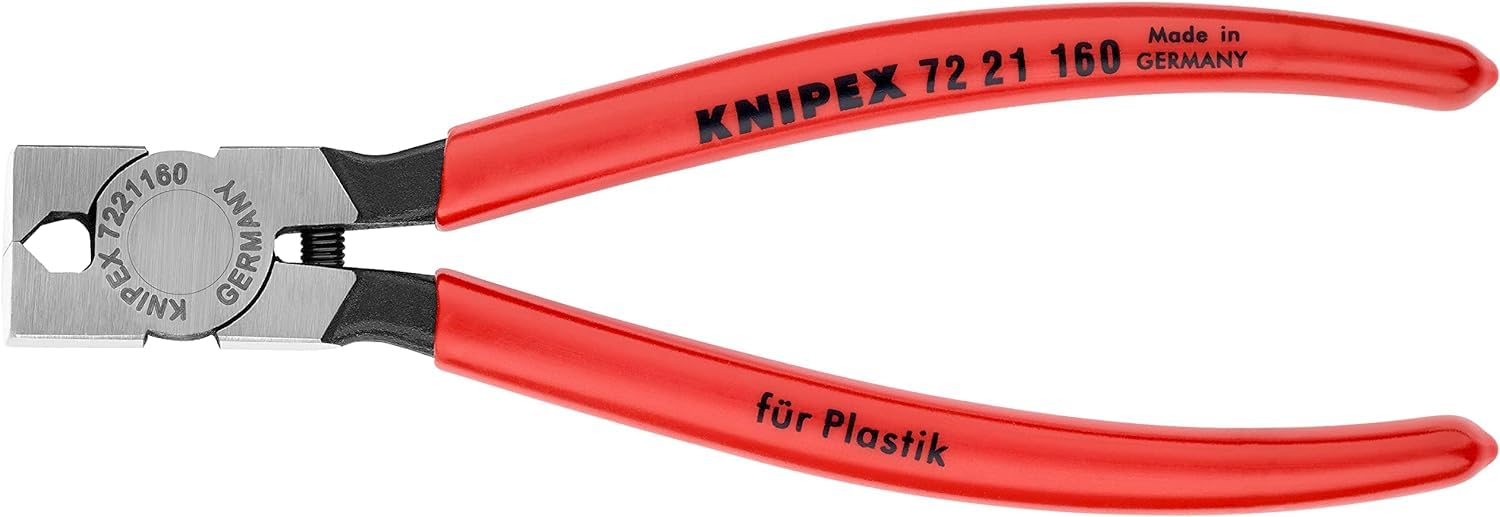 KNIPEX Szczypce tnące boczne do tworzywa sztucznego z tworzywa sztucznego, powlekane 160 mm, 72 21 160