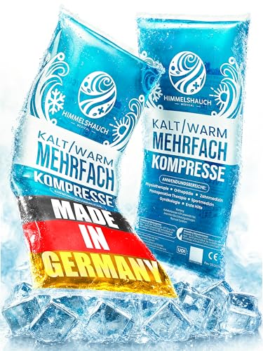 HIMMELSHAUCH MEDICAL Kühlpads 12x29cm | 2er Set Kühlpack | Kalt Warm Kompresse wiederverwendbar | Kühlakku Gel | Kühlpacks mit Kühlgel | Kältekompresse Pads | Kühlbeutel Kinder | Cool Ice Pack