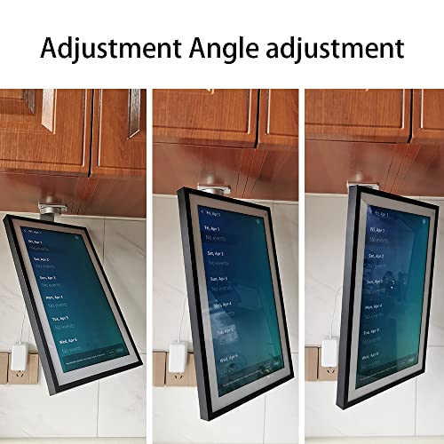 Under-Cabinet Mount， For Amazon Echo Show 15，Keeps Echo Off The Counter And Turns Side To Side，Ceiling Or Under-Cabinet Mount Silver 026-02 #TOP4