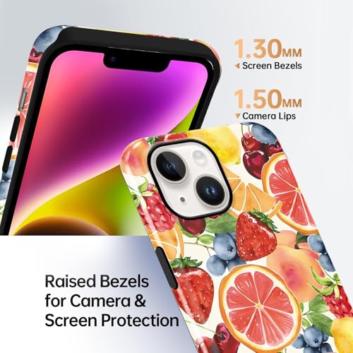 Coque iPhone 13 résistante aux chutes motif collage artistique coloré - 6