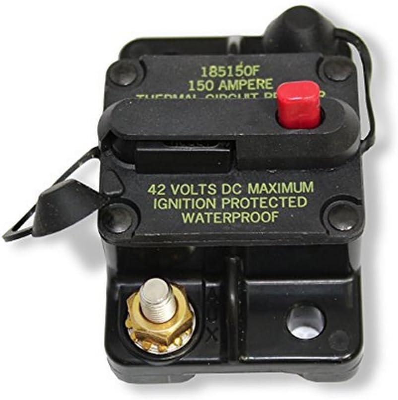 Velvac 091005 Type III Series Automotive Circuit Breaker (Plug in Mounting, 60 Amps, Blade Terminal Connection)
