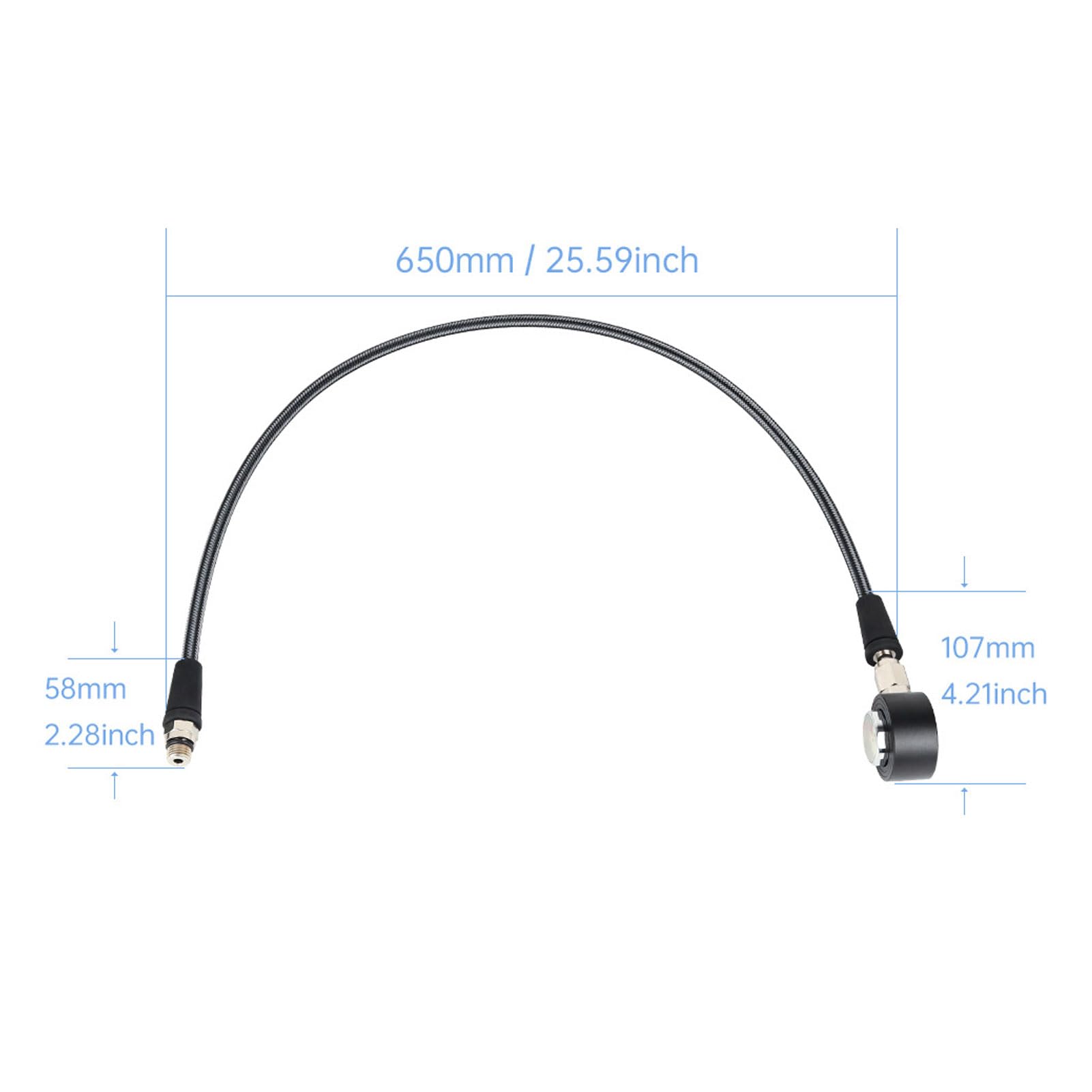 POENVFPO Manometro Subacqueo BCD Illuminato con Tubo Ad Alta Pressione per la Sicurezza delle Immersioni
