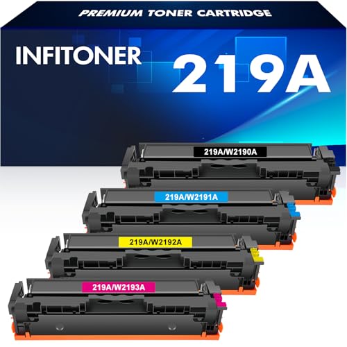 Cartouches Toner 219A/219X Compatible HP Color LaserJet Pro MFP 3302 – Pack 4 Couleurs (noir, Cyan, Jaune, Magenta) - 4