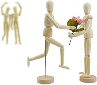 Vista 5 de Artista Maniquí de Madera Dibujo Figura Laica Dibujo Modelo Ayuda Humana Figura Artista Dibujar Pintura Modelo Maniquí Muñeca articulada