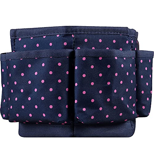 Singer Sewing Storage Desktop Spinner Navy Polka Dot Print #TOP5