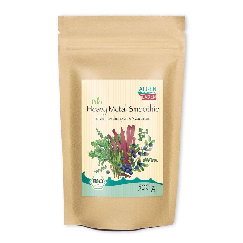 ALGENLADEN Heavy Metal Pulvermischung (20 Portionen) - 500g | ideal für Smoothie | leicht zu dosieren
