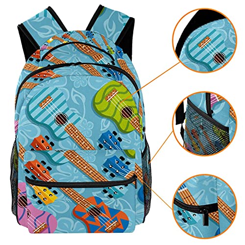 Sac à dos décontracté fleur au design violet et multicolore unique - 3