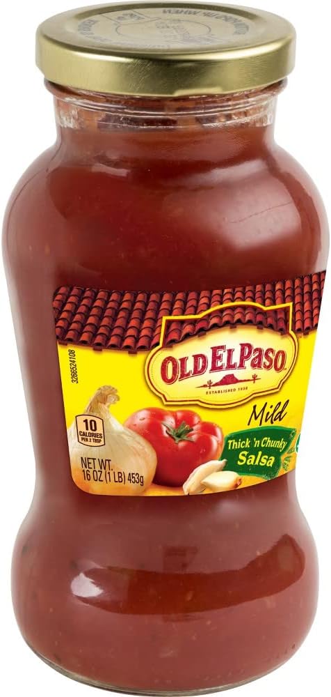 Old El Paso Mild Thick 'n Chunky Salsa, 16 oz / 453 g