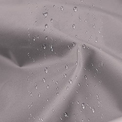 Revêtement opaque pour balcon gris 130x500 cm avec oeillets
