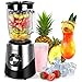 TurboTronic / Standmixer mit 1,5L Glasbehälter / silber, schwarz Edelstahl / 1000W, Blender, Smoothie-Maker, Zerkleinerer, Mixer