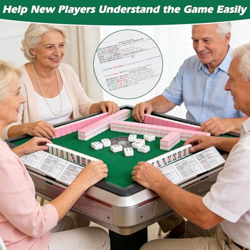 Mahjong Cards Official Revision 4 unidades con soporte miniatura 3