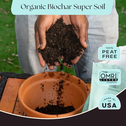 Image of Rosy Soil Herb Mix, Organic Indoor and Outdoor Herb Potting Soil, 4 Quarts | Biochar, Worm Castings, Mycorrhizae Blend, Peat-Free, Fast Draining, for Basil, Cilantro, Lavender, Thyme, Mint, Rosemary