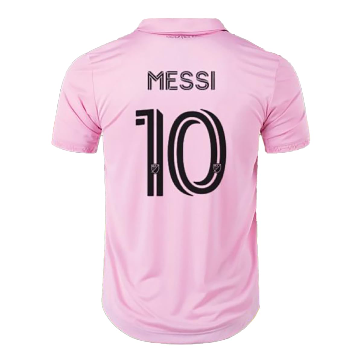 Sports Official Boys Football Soccer Polo Collar Neck Messi 10 Pink Inter Jersey T-Shirt (Kid's, Boy's & Men's)-picture-31