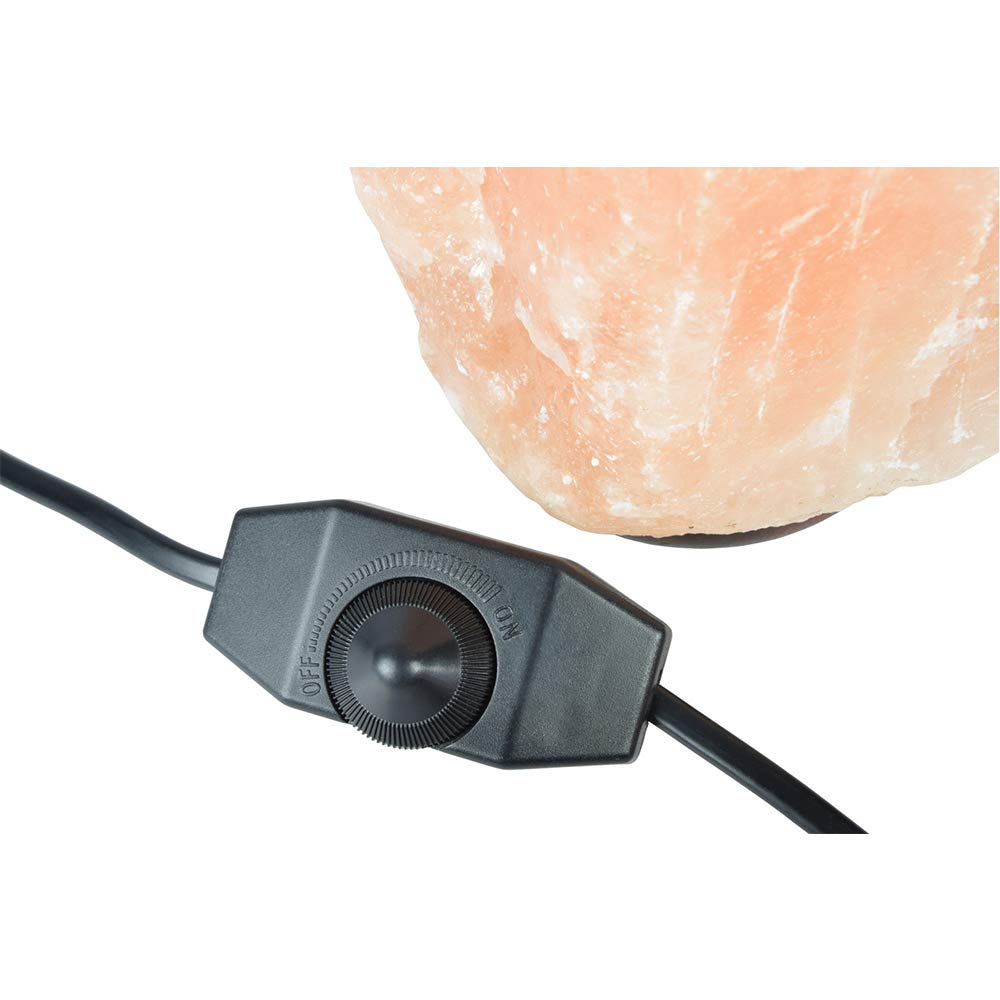 Lyyt - Lámpara de sal de roca del Himalaya regulable (2 a 3 kg)