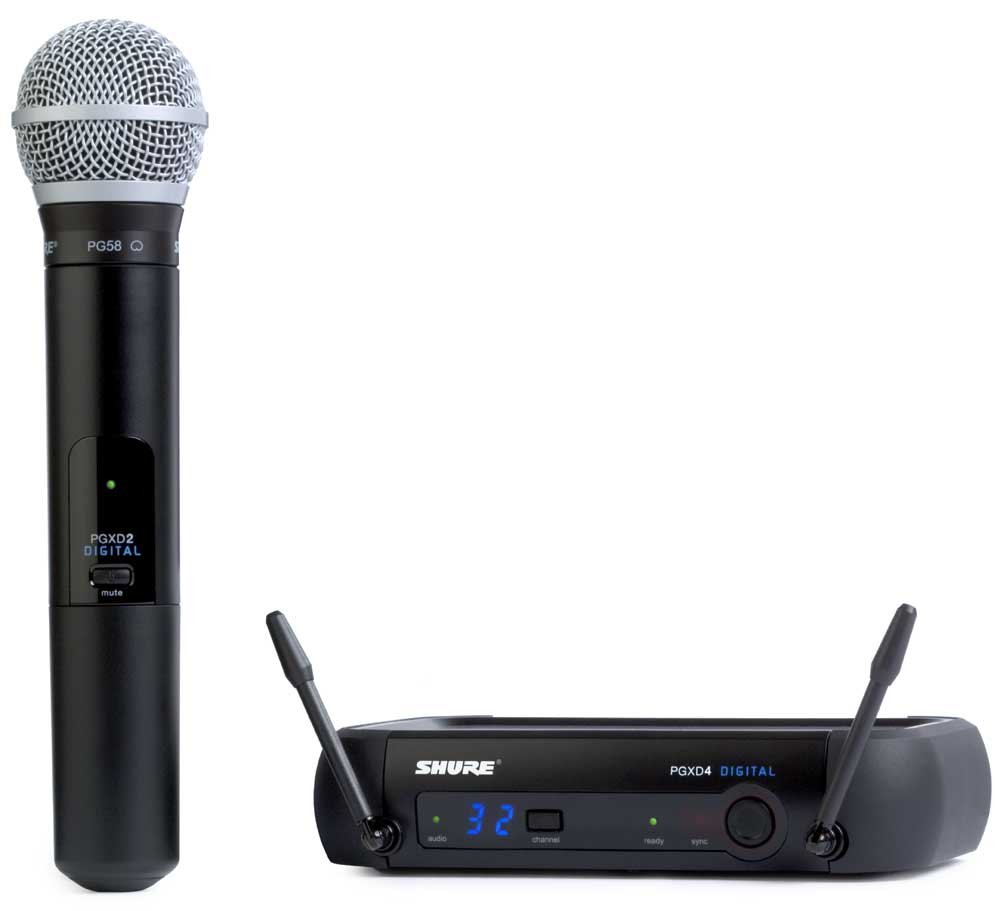 Shure PGXD24/PG58-X8 Digital Handheld Wireless System with PG58 Vocal Microphone