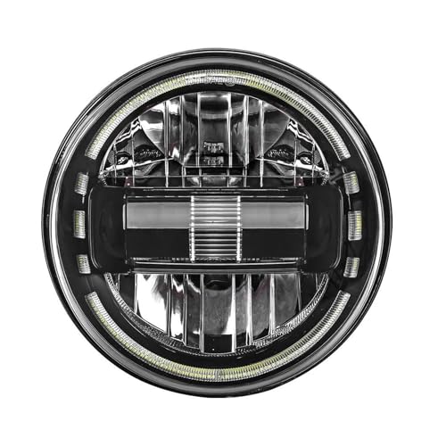 DZSQWETYU Faros Delanteros para Moto Faro Delantero LED De 7 Pulgadas Motocicleta para para Sportster, Faro Delantero LED De 7 Pulgadas Faro Motocicleta(Black 1 pcs)