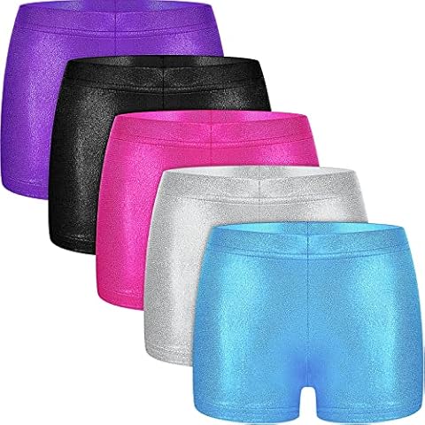 5 Pack Gymnastics Shorts for Girls Cover