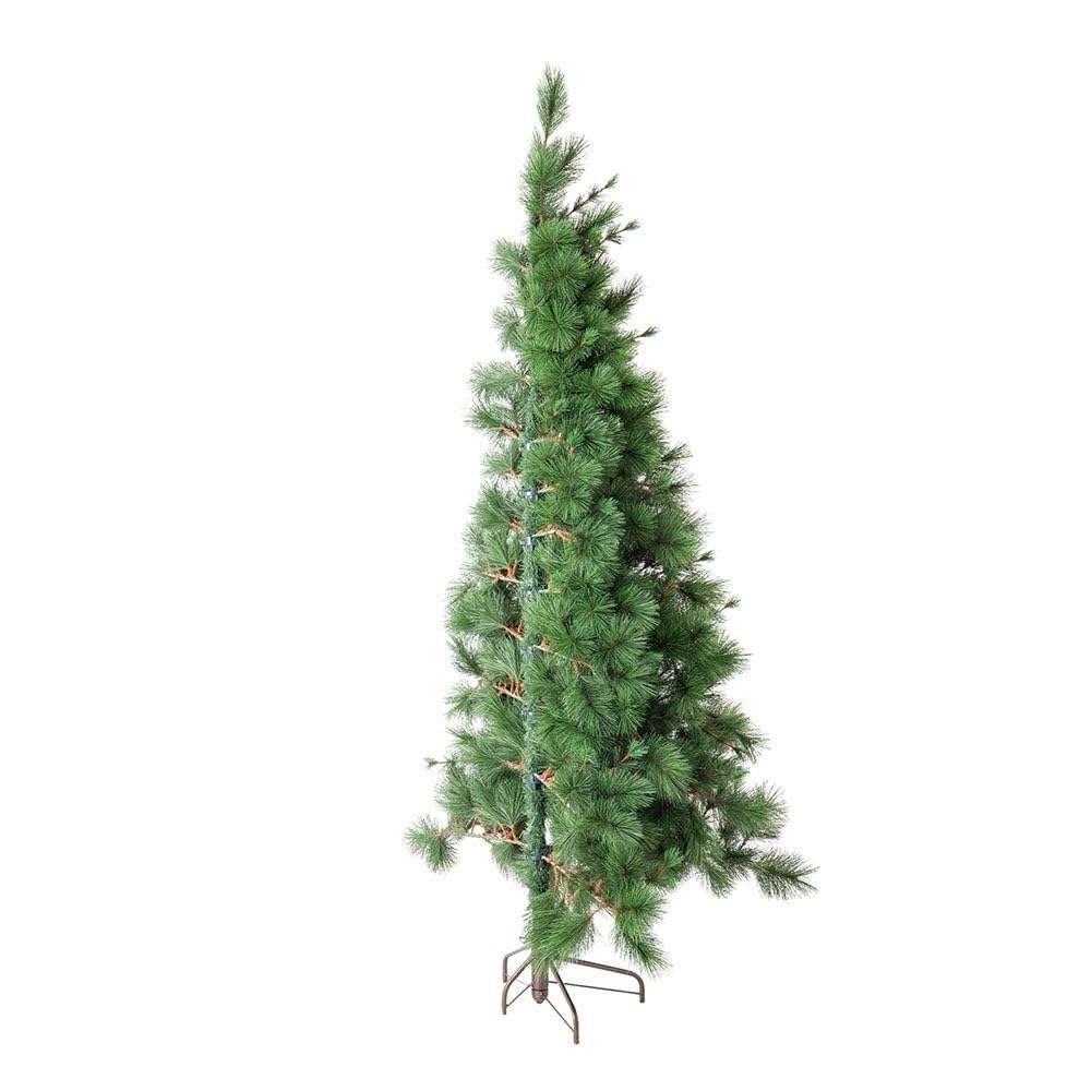 LOLAhome Medio árbol de Navidad Artificial de Pared Mixto ignífugo