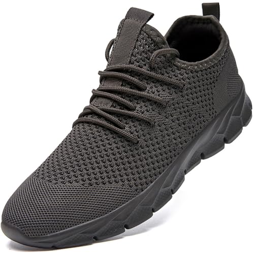 ZGPWZWL Schuhe Herren Sneakers Laufschuhe Sportschuhe Straßenlaufschuhe Turnschuhe Leichtgewichts Sommer Schuhe,Grau,EU44