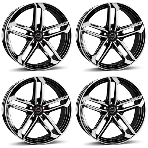 Compatibile con BMW 1er 2er 4x Cerchi Borbet ATX 8x19 ET55 5x112 black polished glossy compatibile con BMW 1er 2er