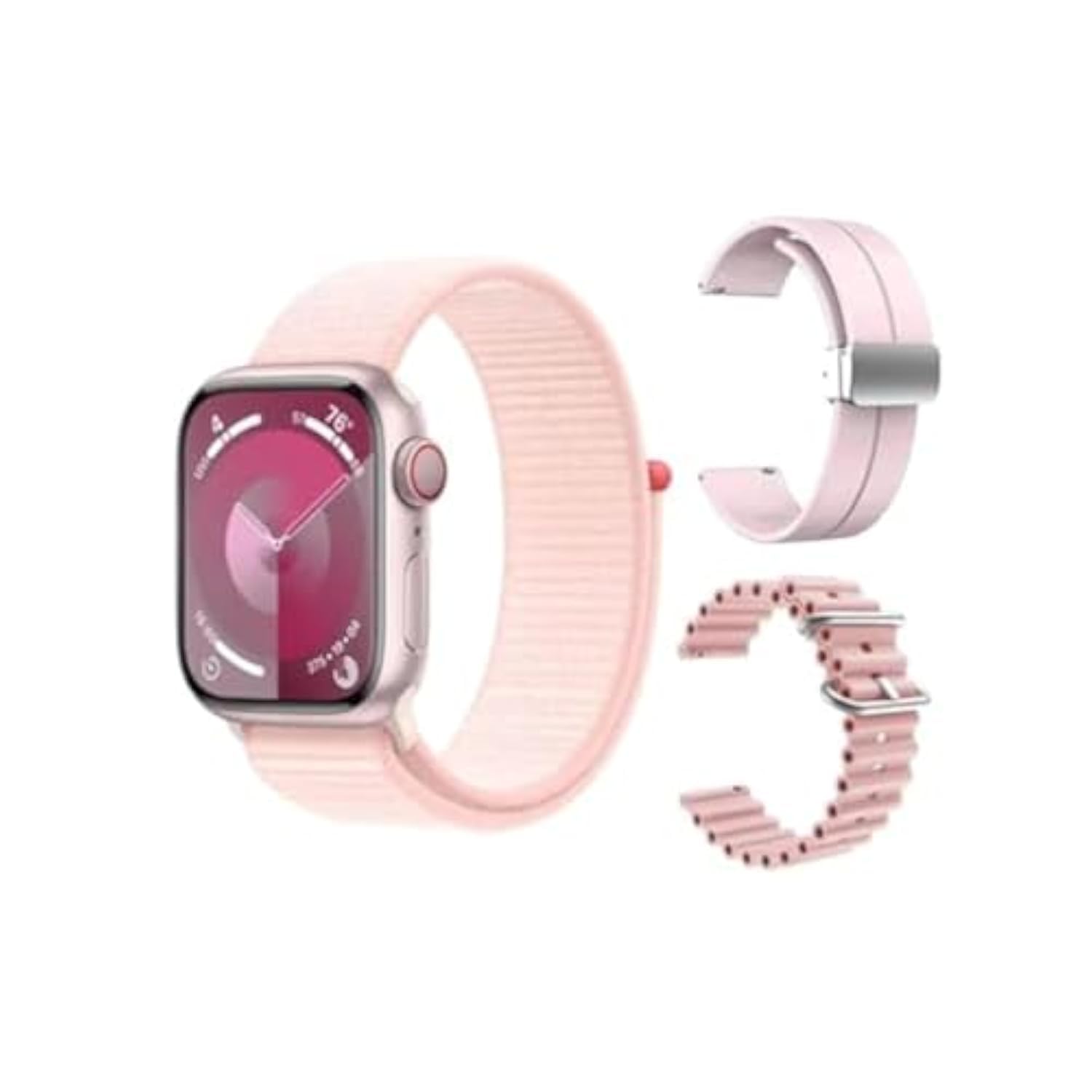 Premium X200_PRO smartwatch with 3 Brand Experience_Pink