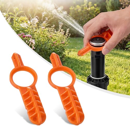 Gulfmew 2 Pack MP Rotator Adjustment Tool Sprinkler Head Wrench Compatible with Hunter MP1000 MP2000 MP3000 Sprinkler Adjustment Tool for Arc and Radius Setting (Orange)