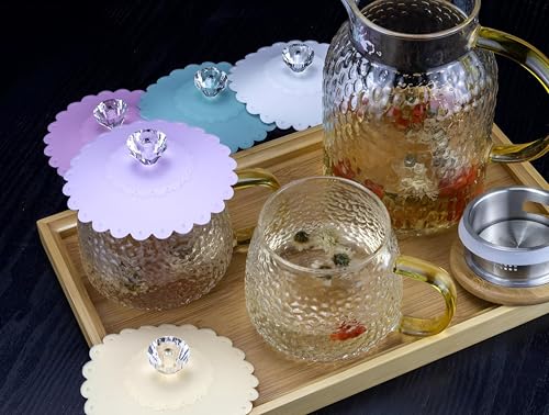 Generic Silicone Dustproof Cover for Coffee Mugs, Food Grade Silicone Cup Covers, Silicone Lids for Coffee and Tea, 1 Piece