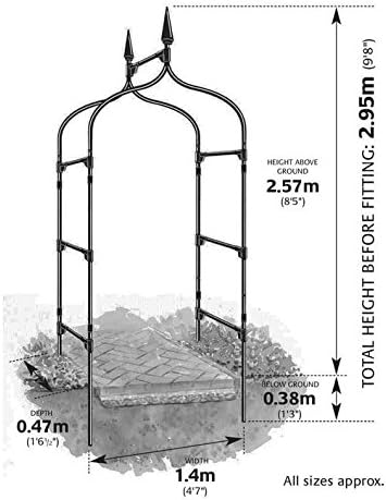 Gardman 07730 Arche Gothique pour Jardin — vue 4