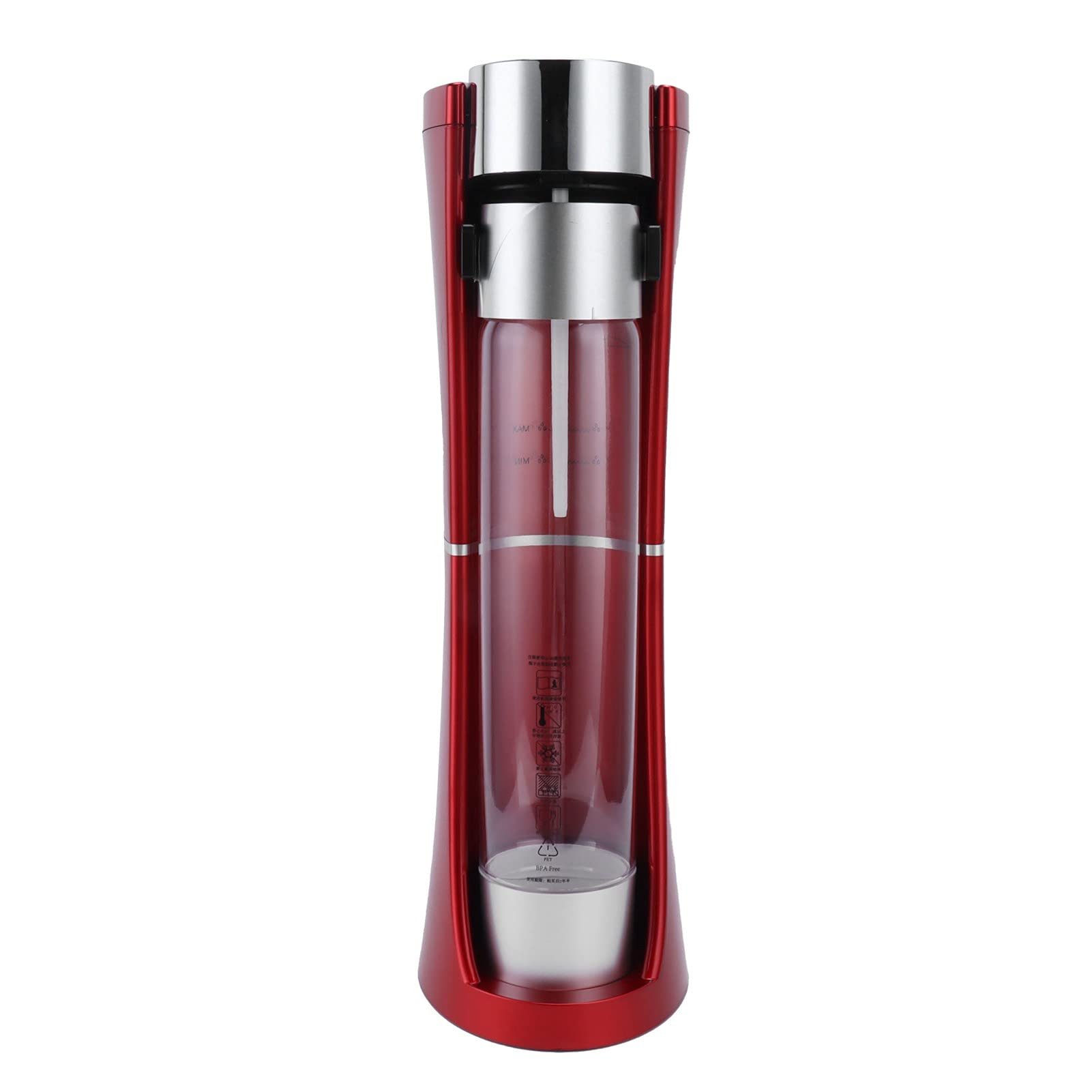 Sparkling Water Maker Portable Intelligent Commercial Fast Beverage Making Machine for Coffee Shop Home Red