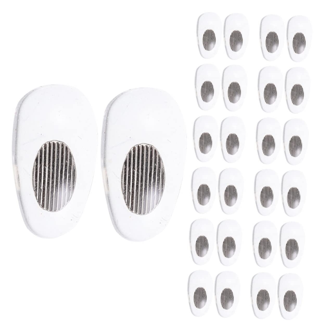 FRCOLOR Lot De 5 Paires De Plaquettes Nasales en Silicone pour Lunettes Matériau Robuste 15 Paires X 5