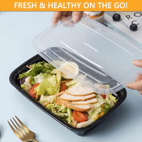 (28 oz,10 PCS) Meal Prep Containers Reusable, BPA Free Food Prep Containers with Lids for Freezer Storage- Microwavable, Freezable & Dishwashers Safe - Image 5