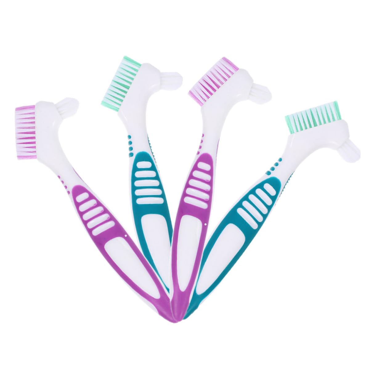 20pezzi Spazzolino Per Dentiera Antiscivolo Per La Spazzole Per Orale Setole Multi