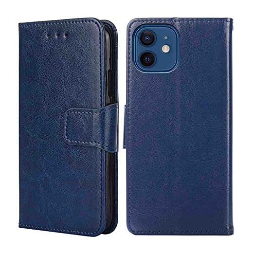SHOYAO Estojo Fólio de Capa de Telefone for XIAOMI MI 10T PRO, Couro PU Premium Capa Slim Fit for MI 10T PRO, Suporte de visualização horizontal, cortes de precisão, Azul