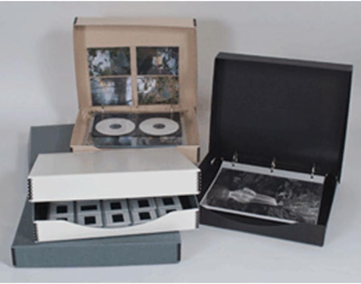 Archival Methods Three Ring Binder Box 12.25x13.25x1.5", Tan