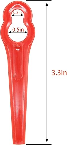 Miniatura 3 de 30 cuchillas de repuesto de plástico para recortadora Stihl PolyCut 2-2 4008 007 1000, Sun Joe 24V-GT10, Redback Swift 40V cuchillas para cortacésped