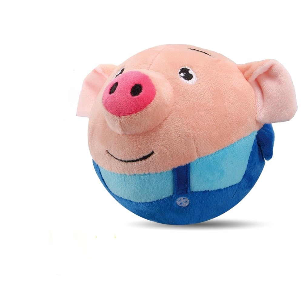 Interactive Dog Toys 2025 New Active Moving Pet Plush Toy Rechargeable Squeaky Dog Ball Toy with Talking Sound