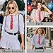 Gsyziux Punk Neck Ties for Women Girls, Adjustable Pre-tied Womens Tie Solid Color Ladies Neckties for Party Prom School (Red-style 02)