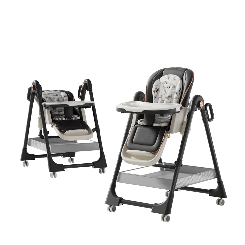 Convertible Quick Fold Baby Highchair, Deepgrey