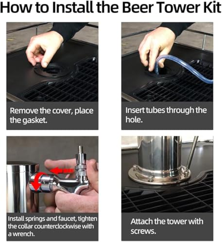 Edelstahl-Bierzapfsäule, Einzelhahn-Bierspender, Brauausrüstung, Brauzubehör, Passend für Küchen, Bars, Hotels, Restaurants, Wohnzimmer