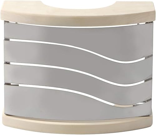 Sauna Light Lamp, Wooden Lampshade Steam Room Accessories 9.4x7.5 inch Stainless