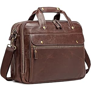 Leather Briefcases for Men Computer...
