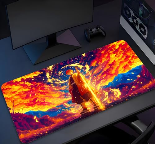 Image of Extra Large Non-Slip Gaming Mouse Pad (23x11.5 in) - Extended Desktop Mat for Computer Keyboard and Mouse (16-KEYPAD)