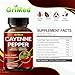 GriMed Ultra Cayenne Pepper 20, 200mg X15 Power with Ginger, Cinnamon, Turmeric, Berberine, Citrus Bergamot for Digestion Support, Immune System, Overall Well-Being (150 Count (Pack of 1))