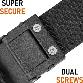 JUKMO Ratel Golf Riem voor Mannen, Nylon Web Tactische Riem met Automatische Schuifgesp (Blauw, Middel