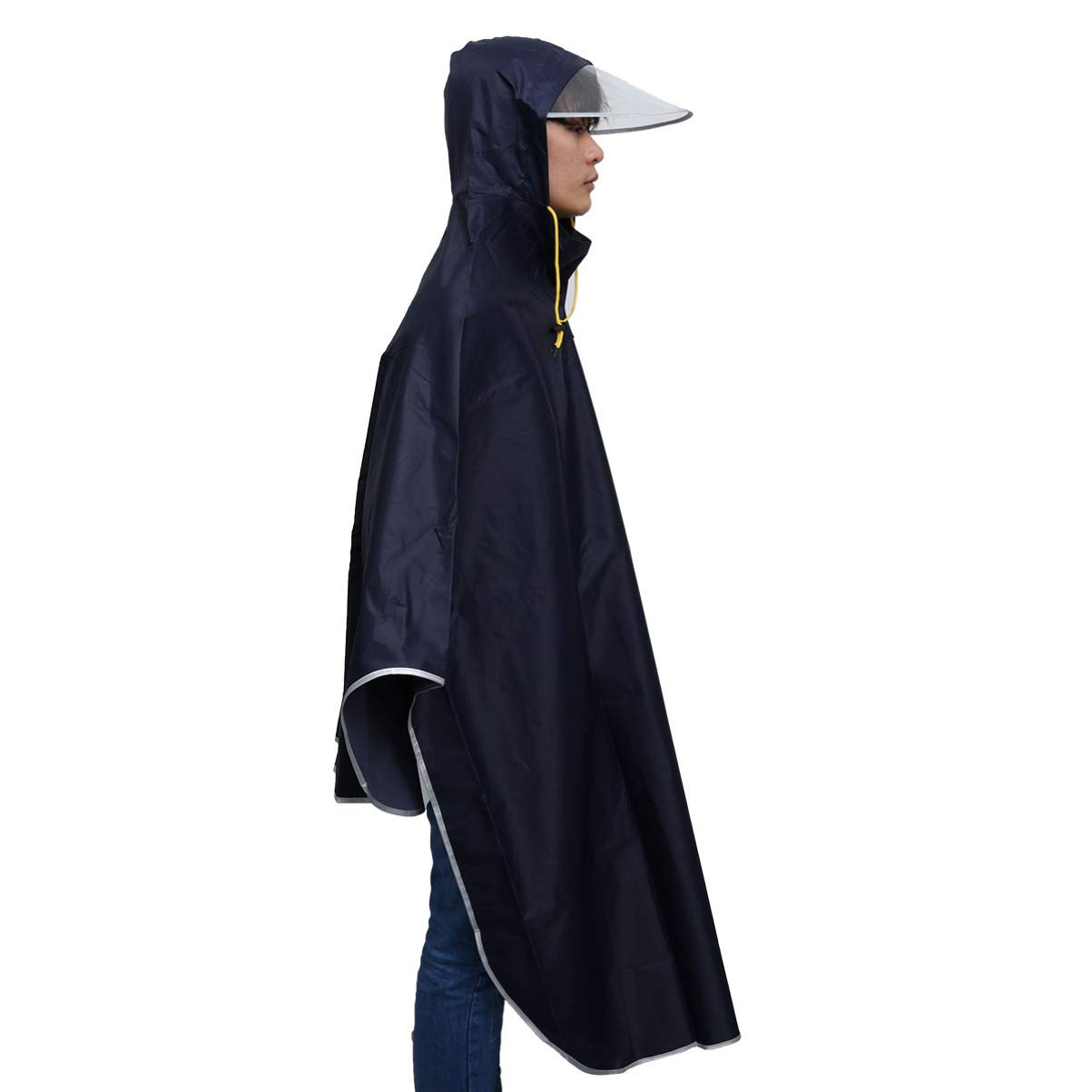 VANZACKHooded Rain Poncho Raincoat Cycling Raincoat Rain Poncho Rain Coat Scooter Cover Unisex Raincoat for Men Women Adults