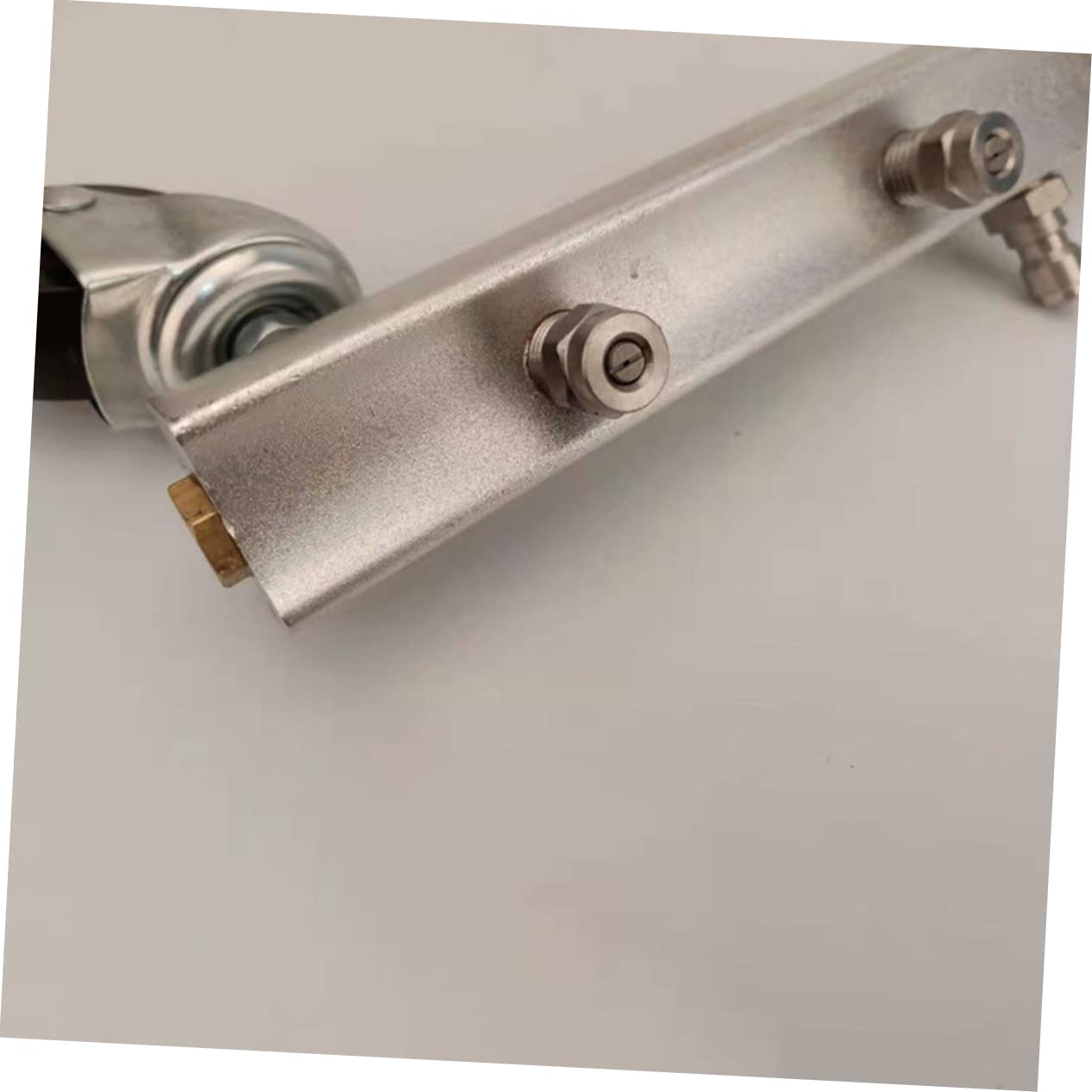 UKCOCO Spazzola per Pulizia Telaio Auto ad Alta Pressione in Acciaio Inox, Facile da Usare Prolunga per Lavaggio sotto Veicolo, per Autolavaggi e Laboratori