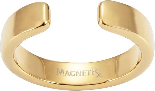 Miniatura 7 de MagnetRX Anillo magnético para mujer  Elegante anillo de cristal  Anillos magnéticos para mujer (oro  Tamaño del anillo 8)